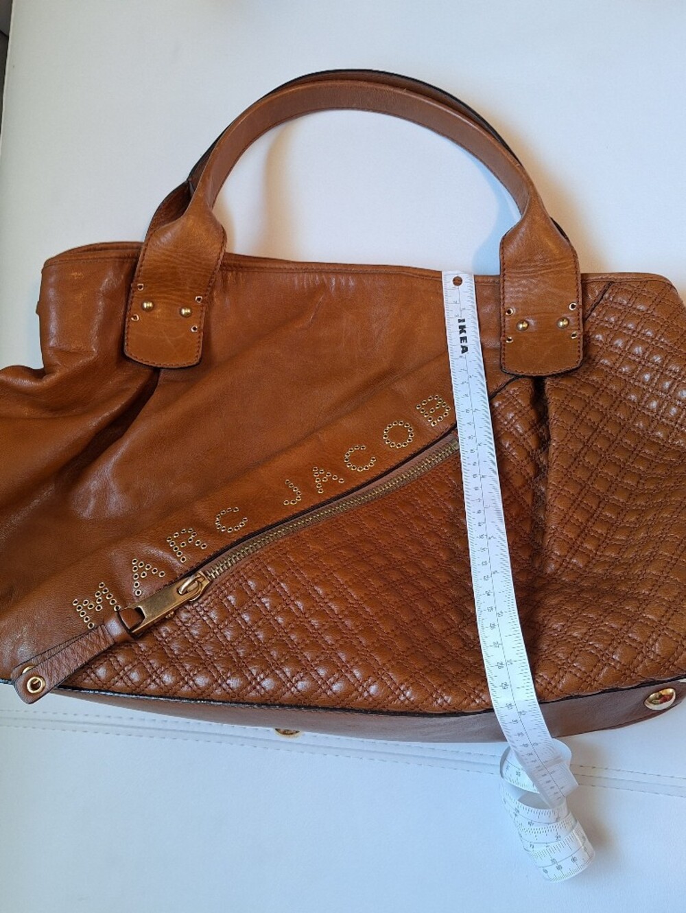 Marc Jacobs Cognac Quilted Leather Shoulder Bag - Picture 6 of 13